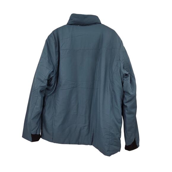 MACK RUSSO NEW XL BLUE ZIP UP LONG SLEEVE POLYESTER FILLED HYBRID JACKET - Picture 2 of 6